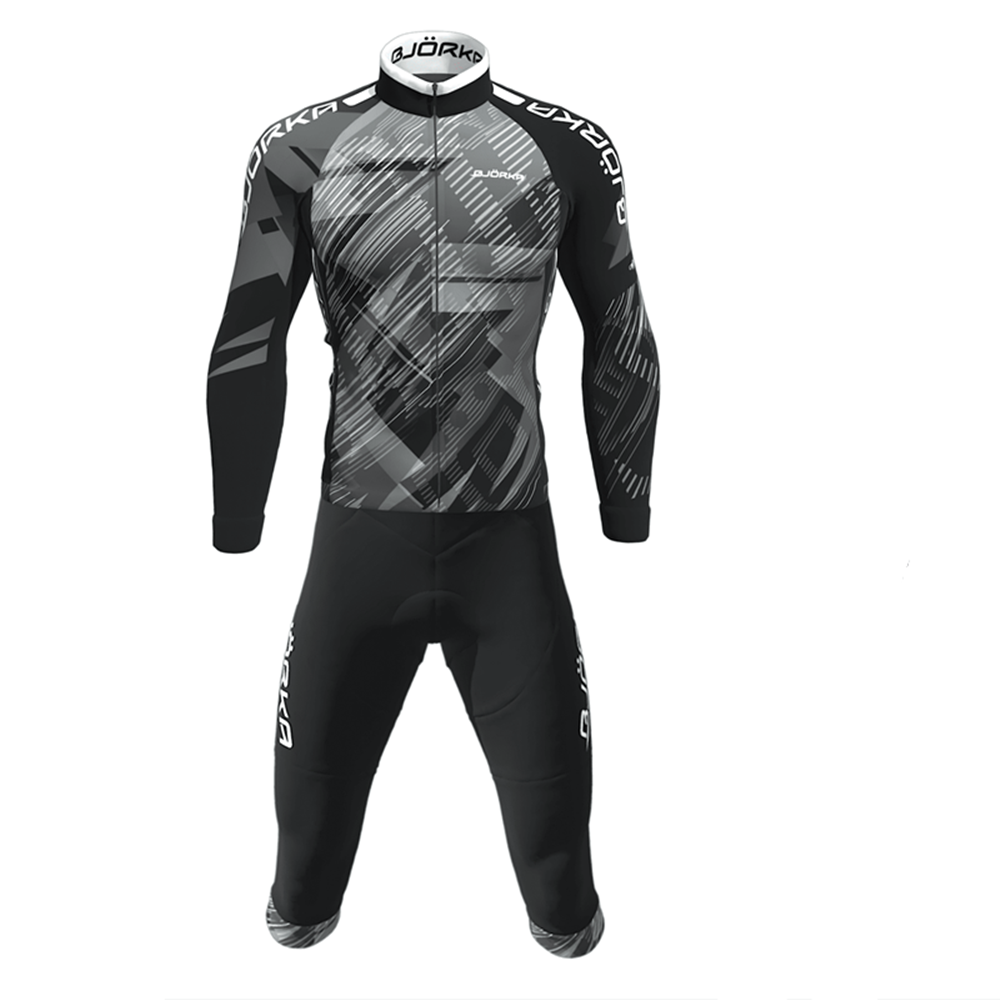 Mountain Biking Shorts - Spring/Autumn Bjorka Cycling Long Sleeve Jersey