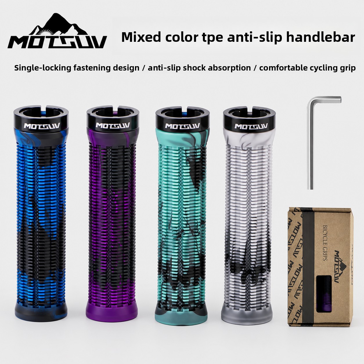 Mountain Biking For Kids - Kids Dirt Bike Handlebar Grips TPE