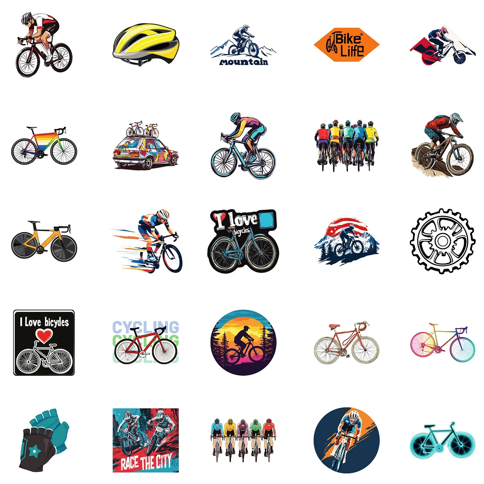 50pcs/pack Cool Mountain Bike  - Mountain Biking For Kids ulasan dan harga