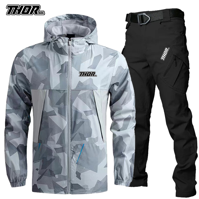 THORSOL Men Cycling Jersey Set - Mountain Biking Jacket ulasan dan harga