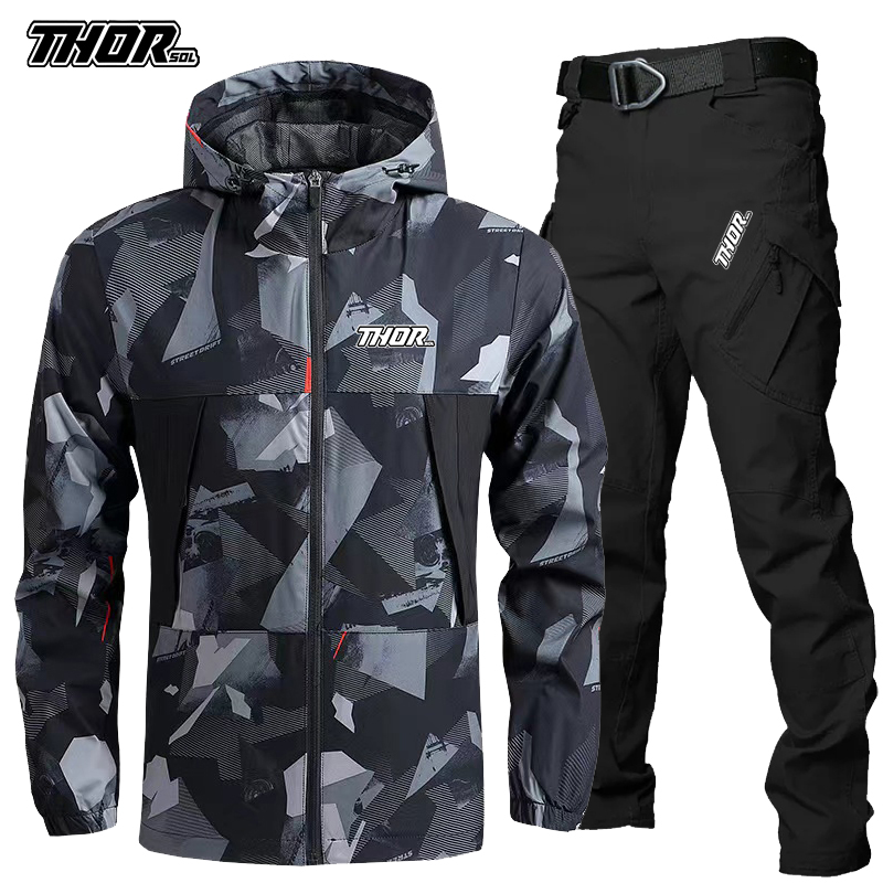 THORSOL Men Cycling Jersey Set - Mountain Biking Jacket ulasan dan harga