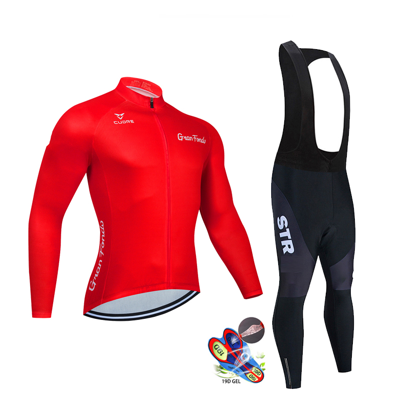 Autumn Black Cycling Jersey Se - Mountain Biking Uniform ulasan dan harga