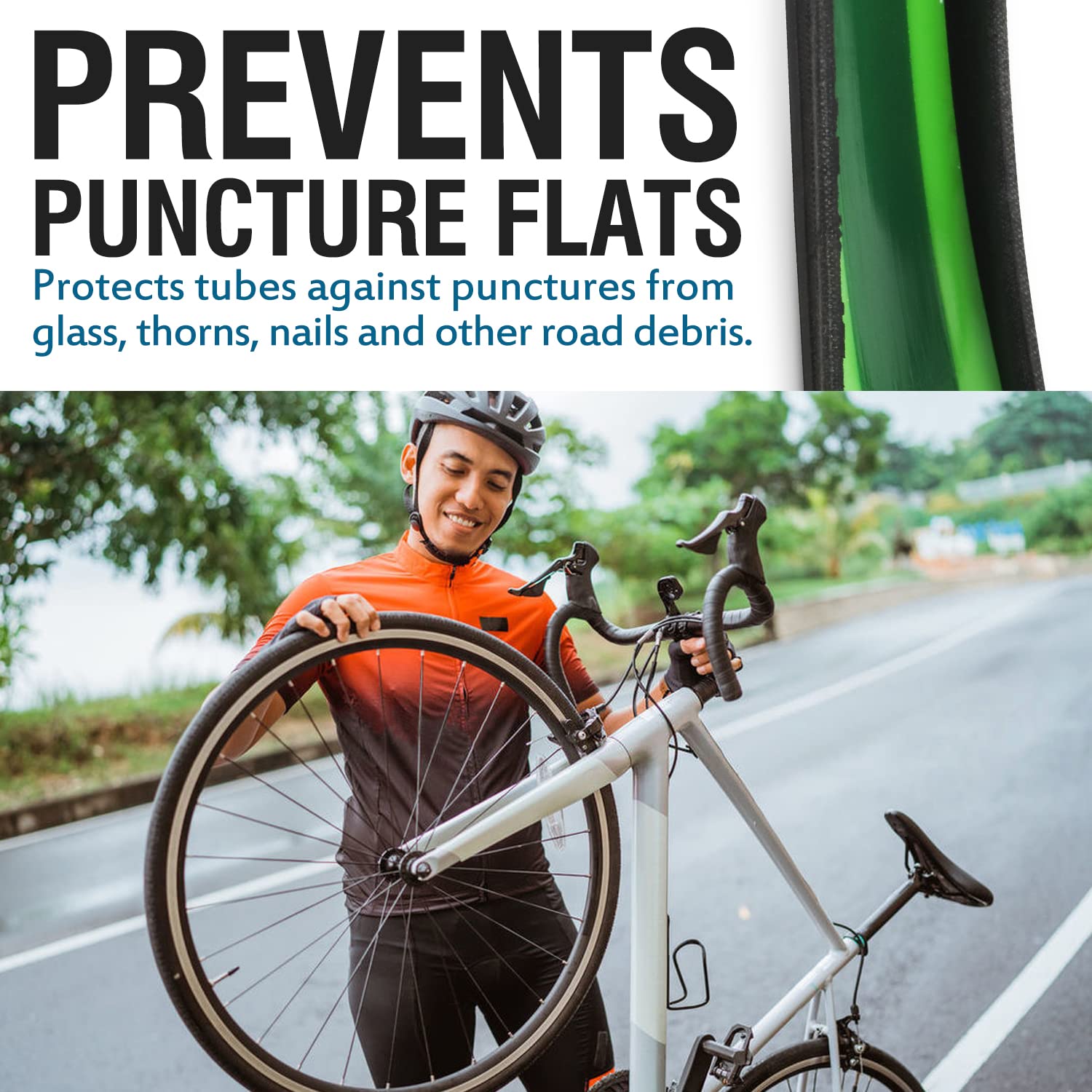 Bike Tire Liner-Help Prevent F - Mountain Biking Shoes ulasan dan harga